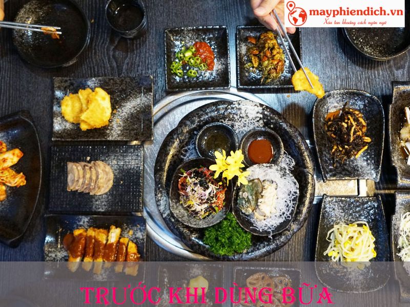 Trước khi dùng bữa Trước khi dùng bữa