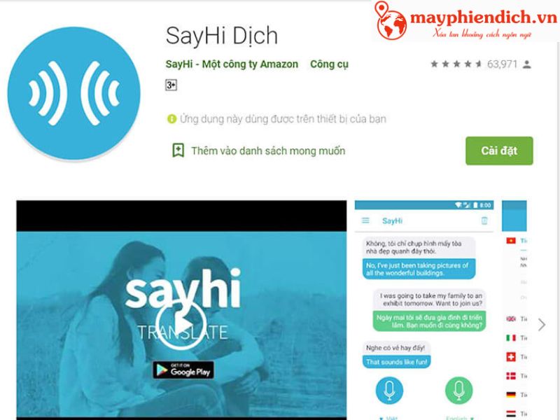 Phần mềm Sayhi Phần mềm Sayhi