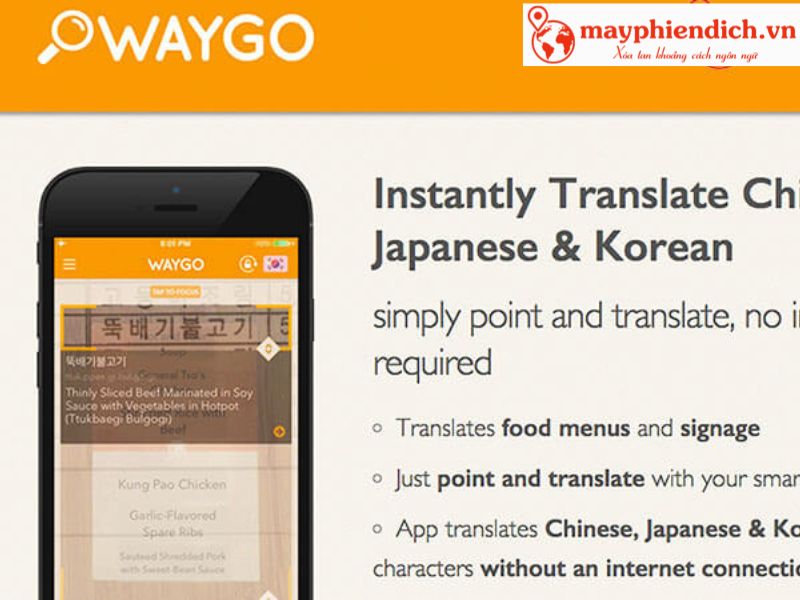 Dịch tiếng hàn bằng Waygo Dịch tiếng hàn bằng Waygo