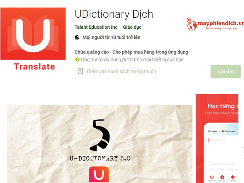 UDictionary Dịch tiếng Nhật sang tiếng Việt bằng hình ảnh