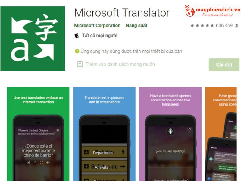 Ứng dụng dịch hình ảnh tiếng Nhật Camera Microsoft Translator