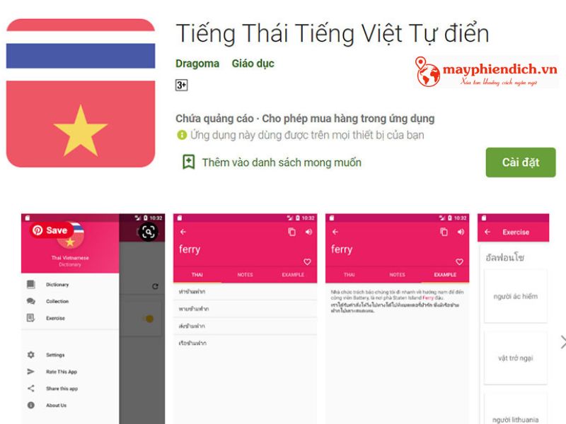 Ứng Dụng Dịch Tiếng Thái Việt