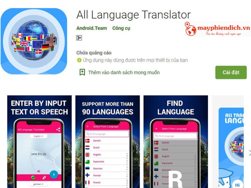 phần mềm dịch tiếng Thái