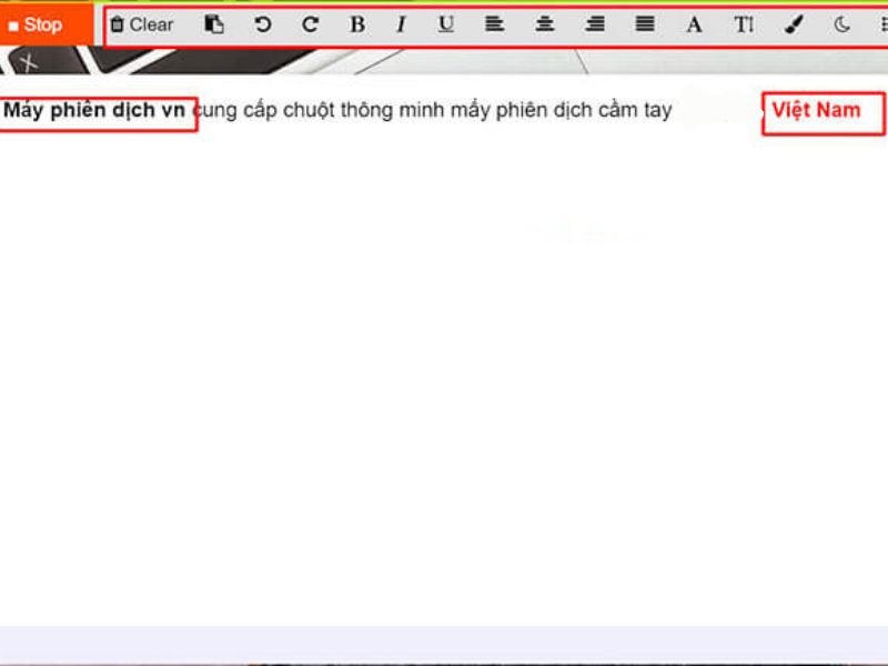 Thực hiện chỉnh sửa ỏ Speechtexter như word thông thường