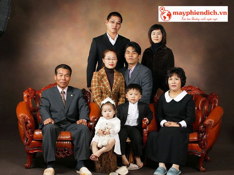 từ vựng tiếng hàn về gia đình từ vựng tiếng hàn về gia đình