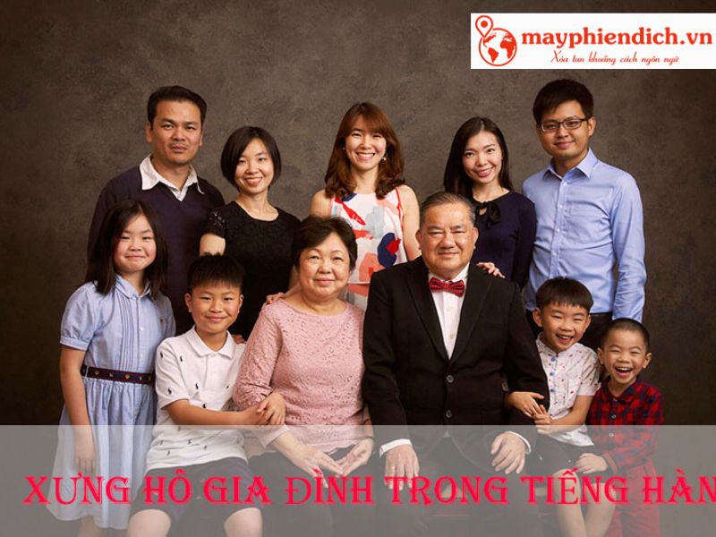 Nói về gia đình bằng tiếng Hàn Nói về gia đình bằng tiếng Hàn