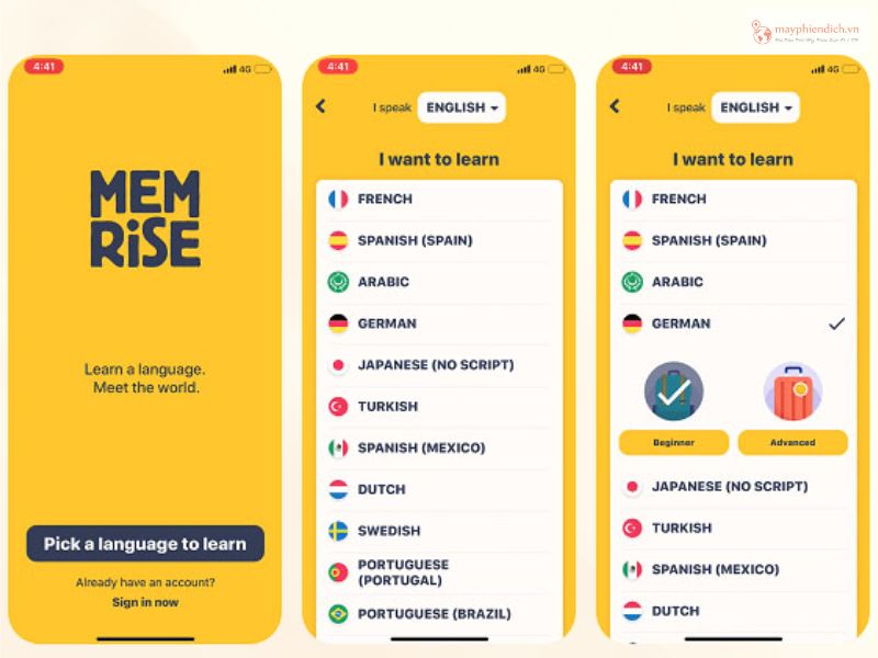 App học tiếng Hàn cho người mới bắt đầu Memrise