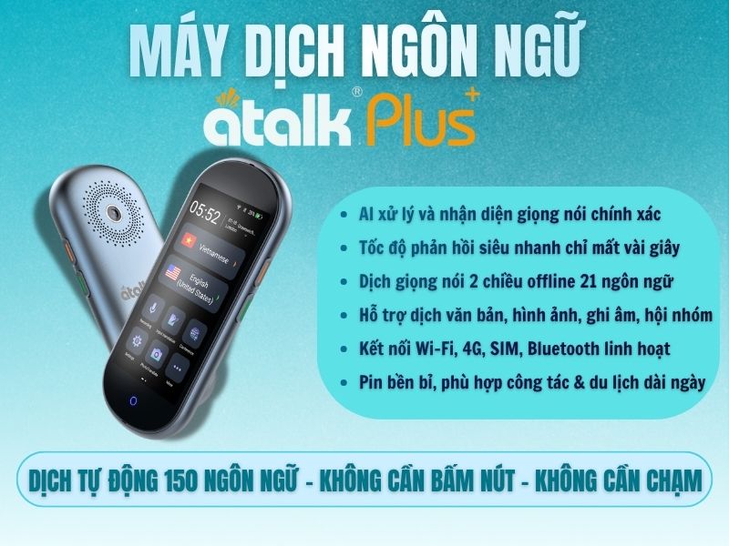 Máy Dịch Ngôn Ngữ ATalk Plus+