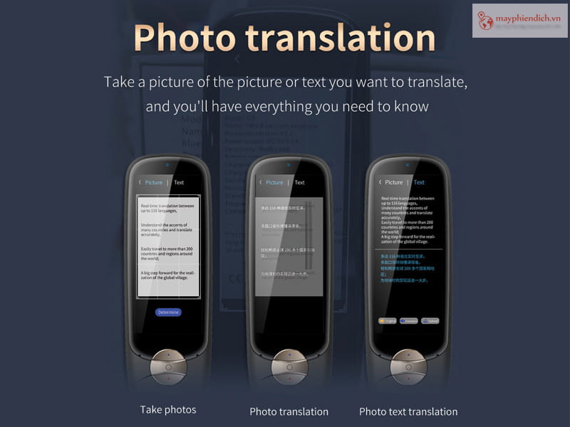 Tính năng Photo Translation Dịch hình ảnh của KKmoon Boeleo S50