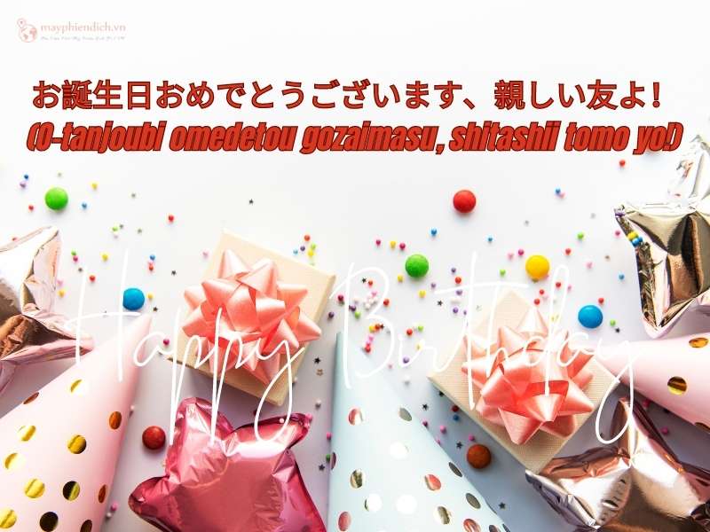 Từ vựng, chữ chúc mừng sinh nhật tiếng Nhật nên biết