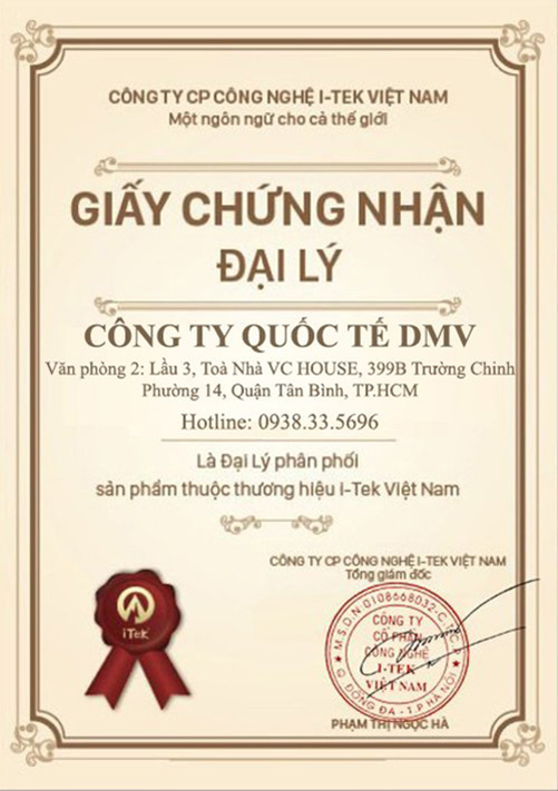 Đại Lý Phân Phối I-Tek Việt Nam