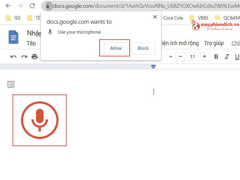 Cách sử dụng tính năng đánh văn bản bằng giọng nói trên trình soạn thảo văn bản Google Docs Cách sử dụng tính năng đánh văn bản bằng giọng nói trên trình soạn thảo văn bản Google Docs