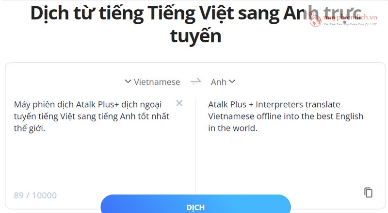Trang web Lingvanex dịch tiếng Anh sang hơn 110 ngôn ngữ