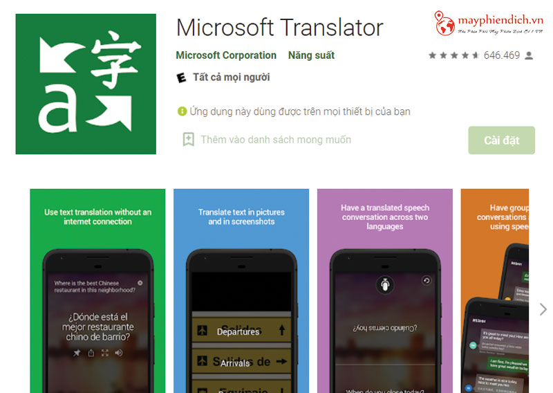 Ứng dụng dịch hình ảnh tiếng Nhật Camera Microsoft Translator