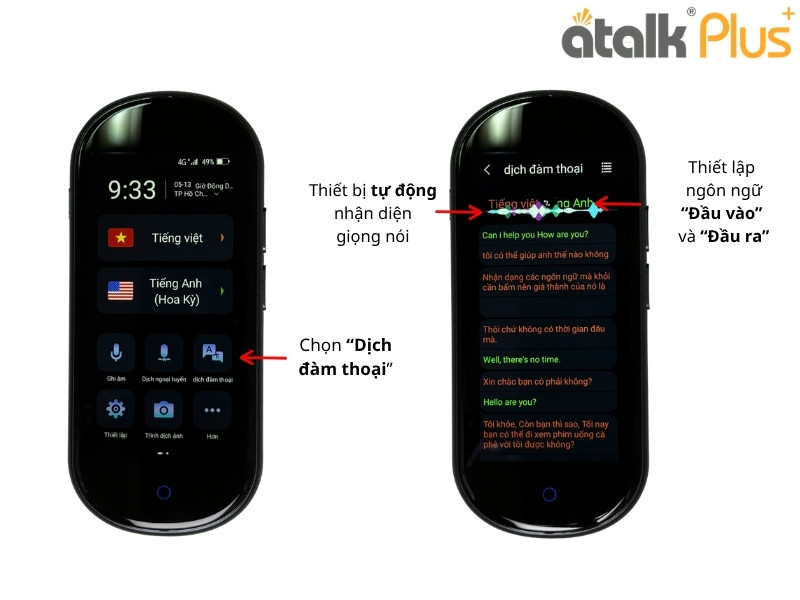 Hướng Dẫn Sử Dụng ATalk Plus+ Dịch Đàm Thoại
