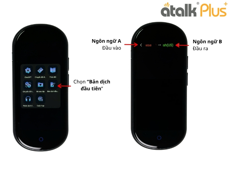 Hướng Dẫn Sử Dụng Dịch Văn Bản Trên ATalk Plus+