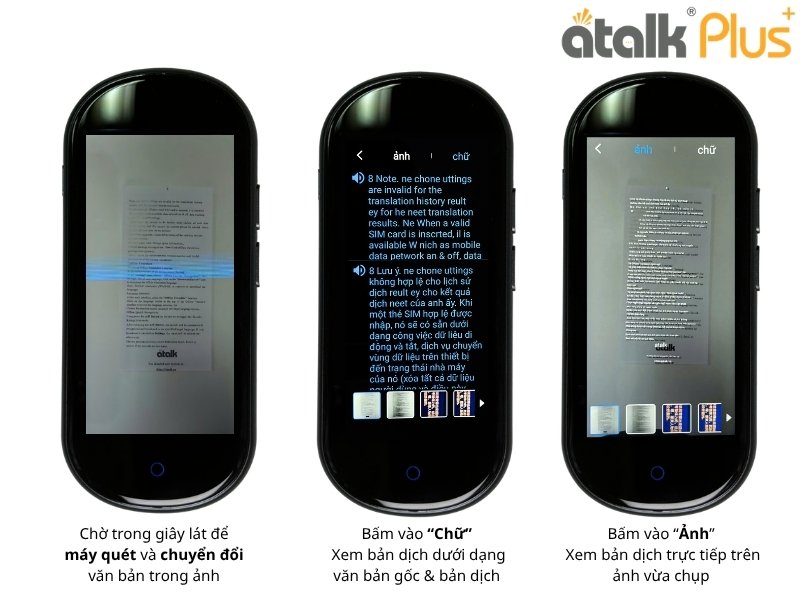 Hướng Dẫn Sử Dụng Máy Dịch Ngôn Ngữ ATalk Plus+ Dịch Hình Ảnh - Bước 2 