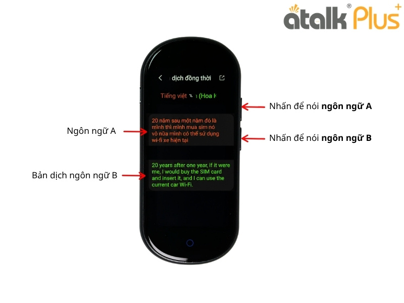 Hướng Dẫn Sử Dụng Máy Phiên Dịch Tự Động ATalk Plus+ Dịch Đồng Thời