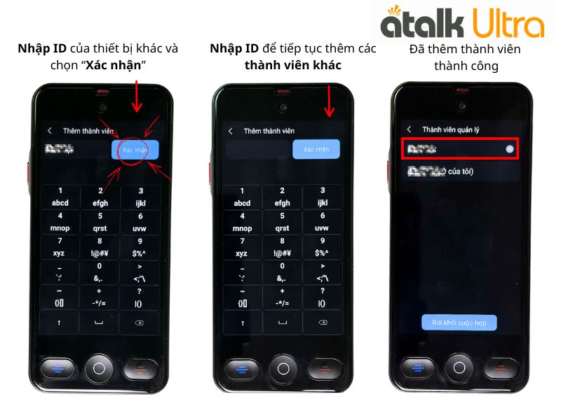 Cách Thêm Thành Viên Cho Tính Năng Dịch Cuộc Họp Trên ATalk Ultra  