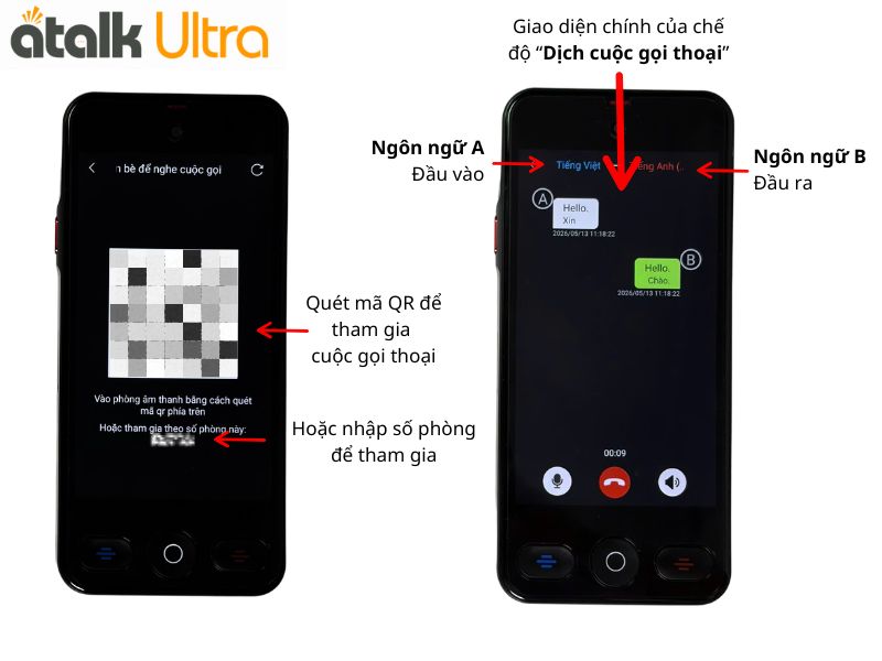 Quét Mã QR Và Thiết Lập Ngôn Ngữ Để Tham Gia Cuộc Trò Chuyện