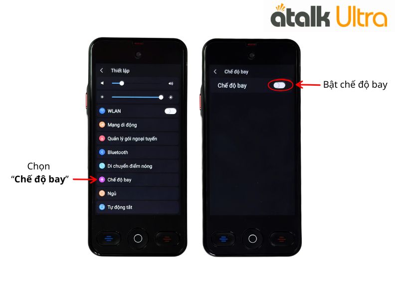 Cách Bật Chế Độ Bay Cho ATalk Ultra