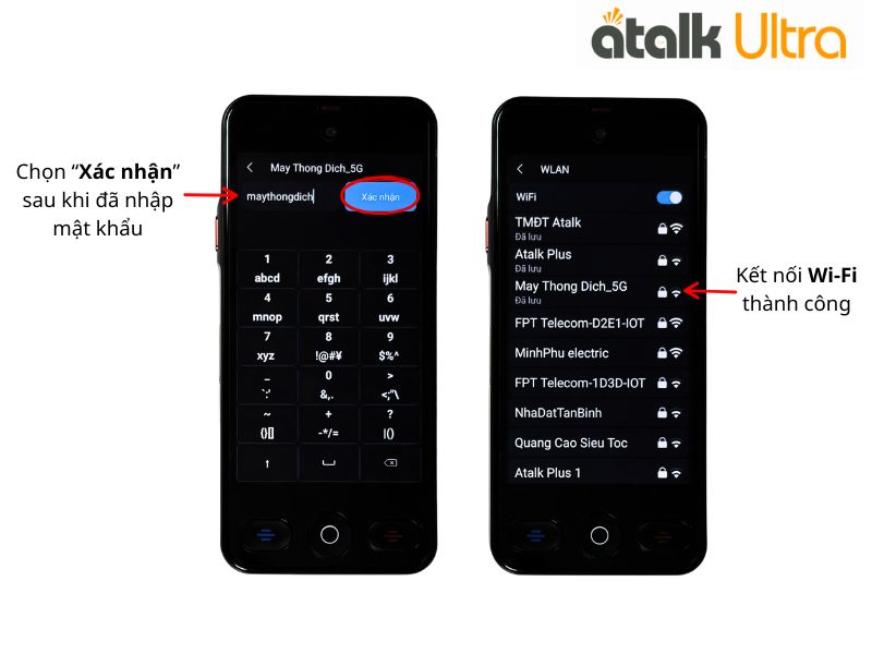Nhập Mật Khẩu Wifi Để Kết Nối Mạng      