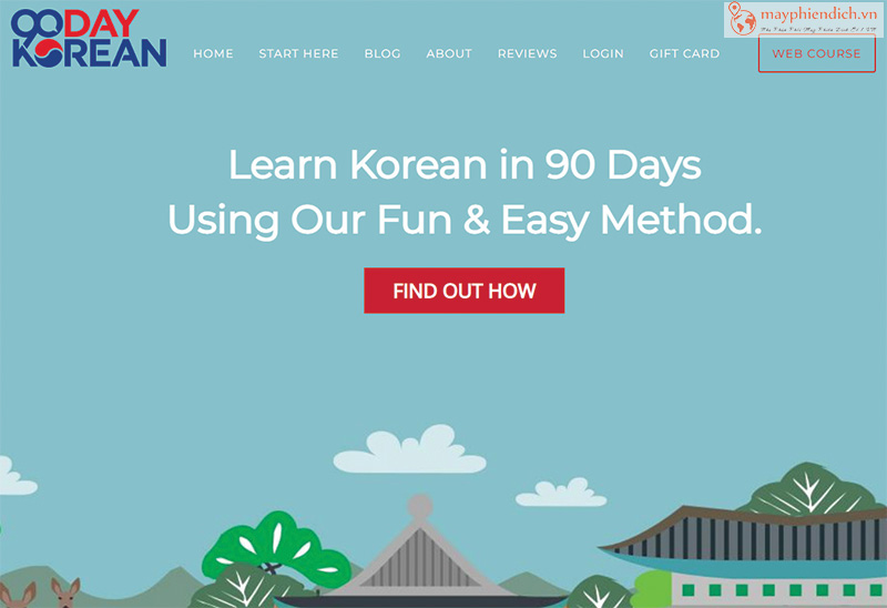 90 Day Korean khóa học tiếng Hàn online