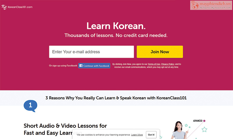 KoreanClass101 app học tiếng Hàn miễn phí