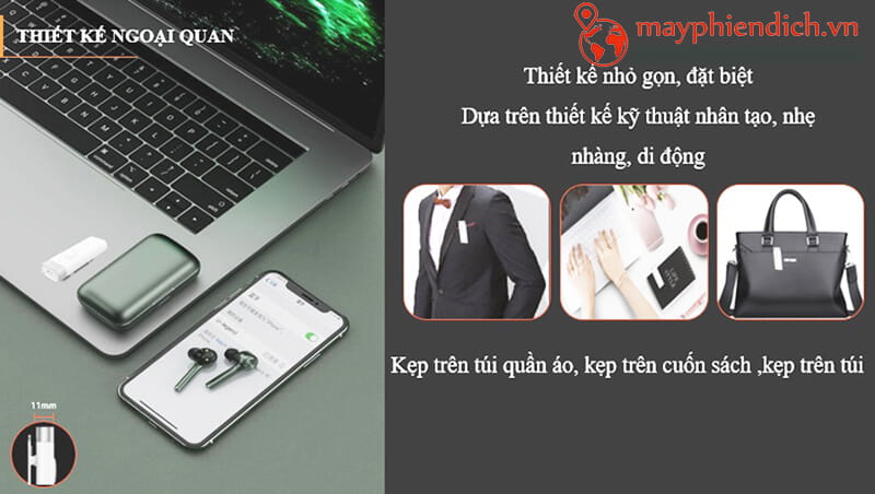 Thiết bị nằm gọn trong túi