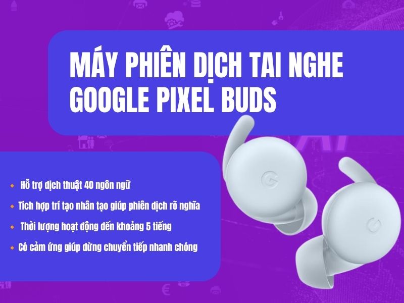 Máy Phiên Dịch Tai Nghe Google Pixel Buds