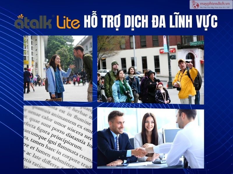 ATalk Lite hỗ trợ dịch thuật đa lĩnh vực