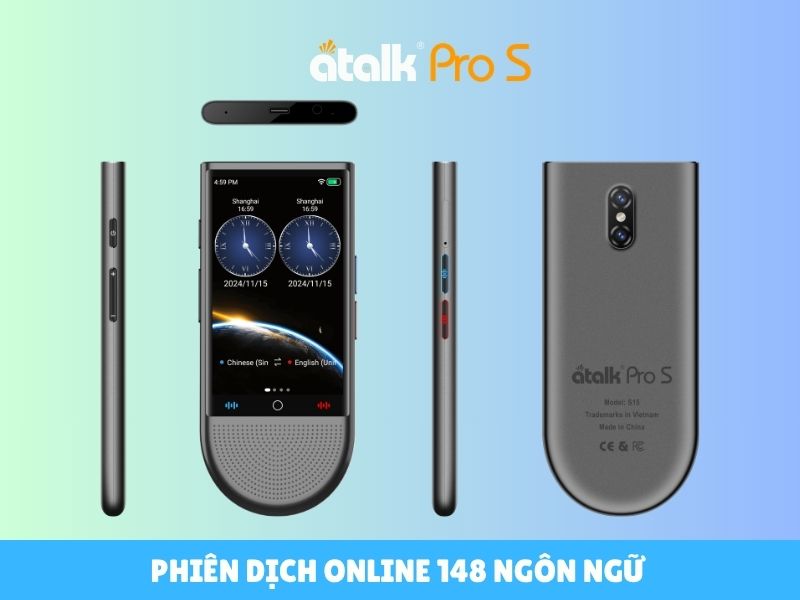 ATalk Pro S hỗ trợ dịch trực tuyến 148 ngôn ngữ ATalk Pro S hỗ trợ dịch trực tuyến 148 ngôn ngữ