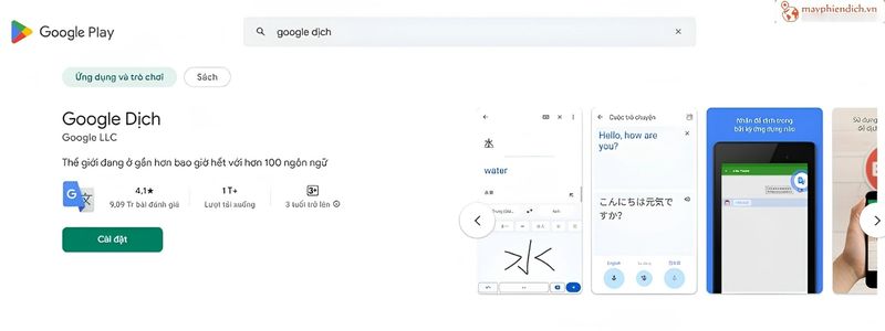 Google Dịch Ứng dụng dịch thuật tiếng Lào phổ biến hiện nay