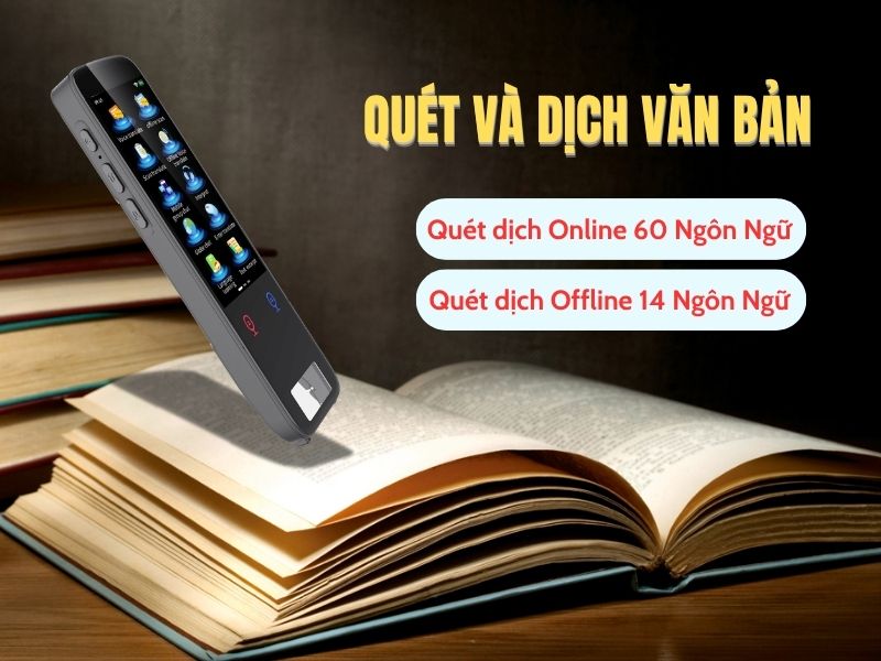 Bút AI ATalk Pen 5 Hỗ Trợ Quét Dịch Văn Bản Đa Ngôn Ngữ