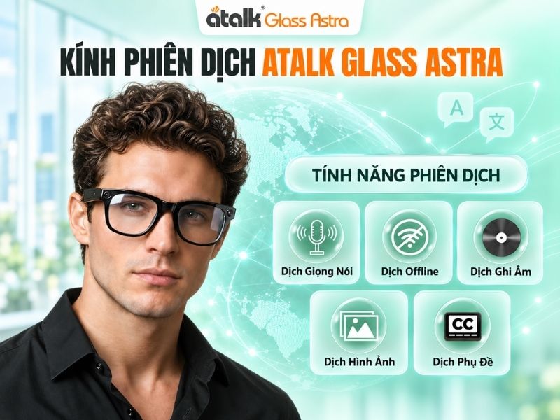 Tính Năng Dịch Thuật Trên Kính ATalk Glass Astra