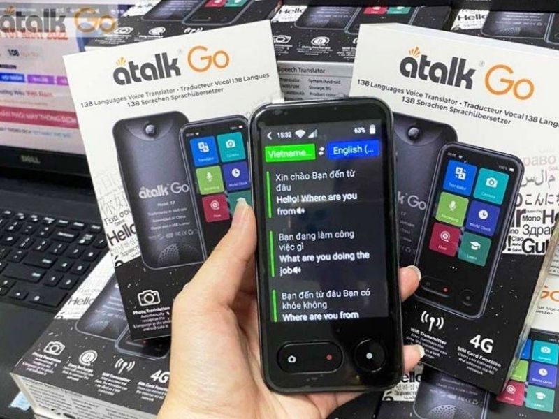 Giao Diện Chính Của Máy Thông Dịch ATalk Go