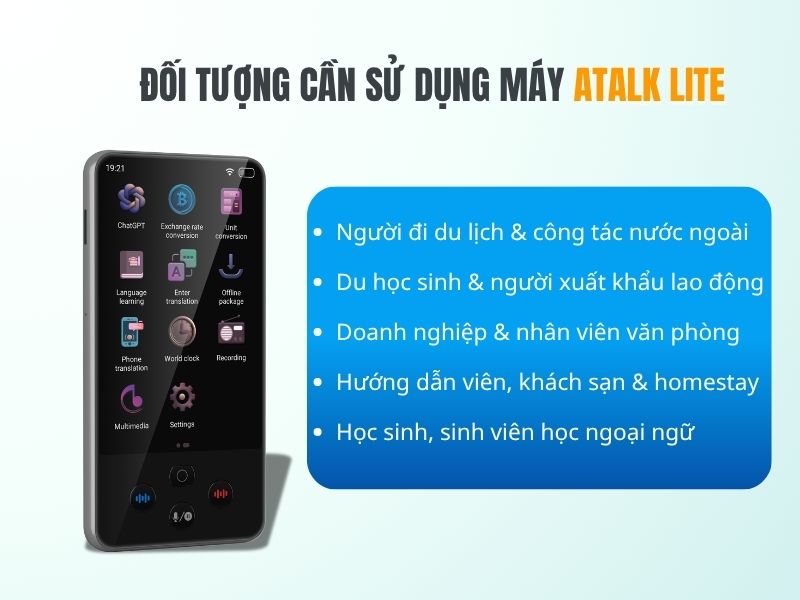 Các Tính Năng Phiên Dịch Của ATalk Lite