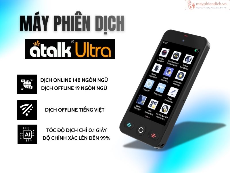Review Máy Phiên Dịch ATalk Ultra - Dịch Không Cần Kết Nối Mạng
