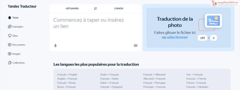 Yandex Translator - Trang Web Dịch Tiếng Trung Miễn Phí
