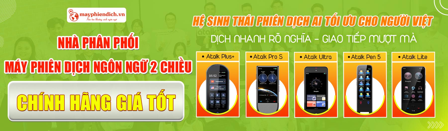MayPhienDichVN - Bán Máy Phiên Dịch Ngôn Ngữ 2 Chiều CHÍNH HÃNG - GIÁ TỐT