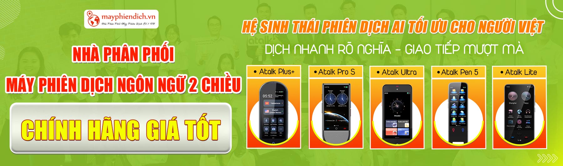 MayPhienDichVN - Bán Máy Phiên Dịch Ngôn Ngữ 2 Chiều CHÍNH HÃNG - GIÁ TỐT