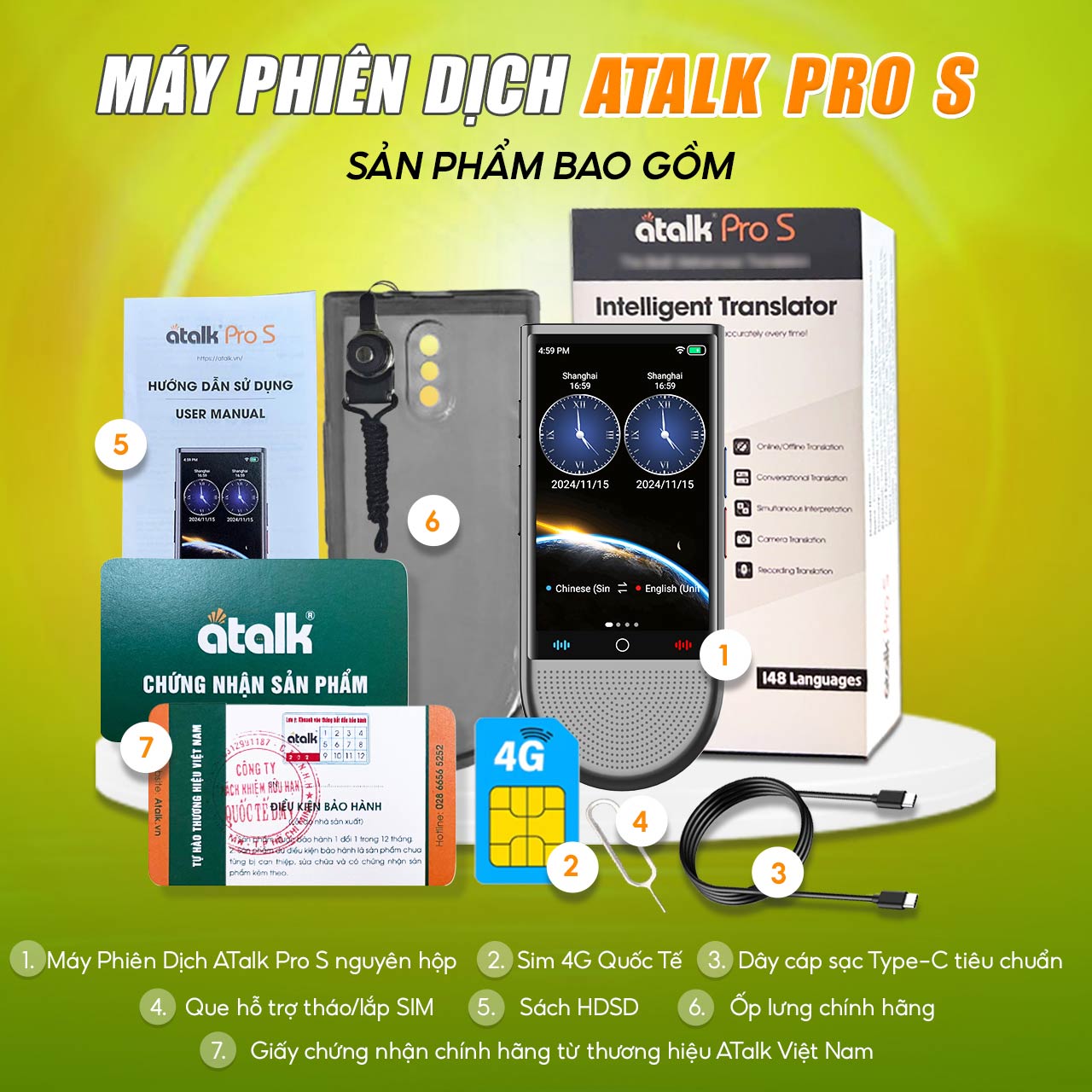 Bên Trong Máy Phiên Dịch ATalk Pro S Có Gì