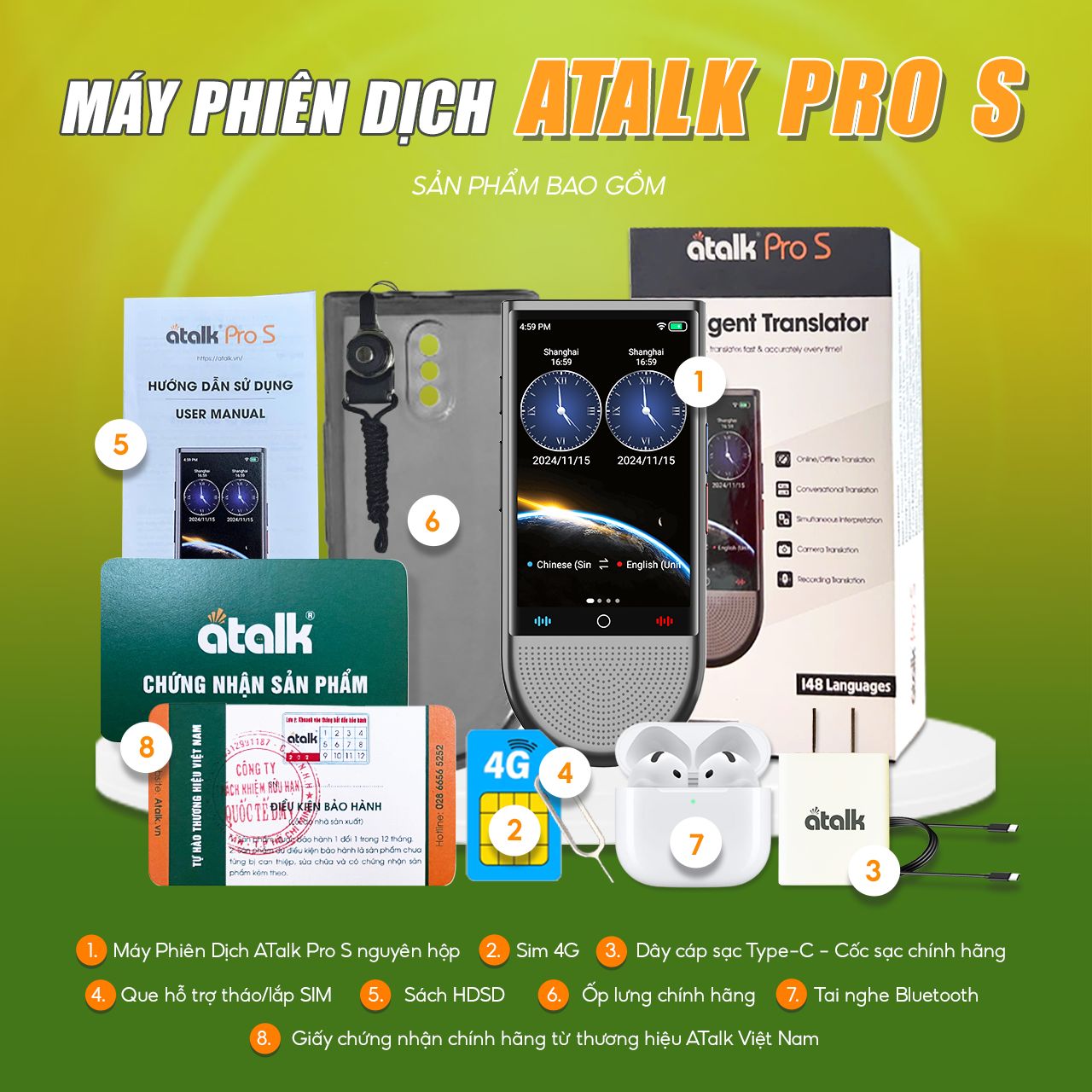 Bên Trong Máy Phiên Dịch ATalk Pro S Có Gì