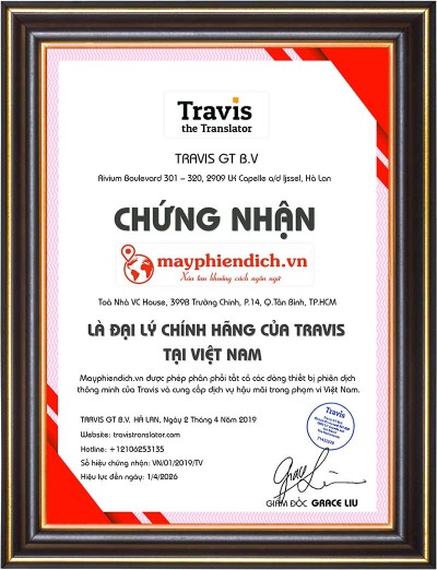 Chứng nhận Đại lý