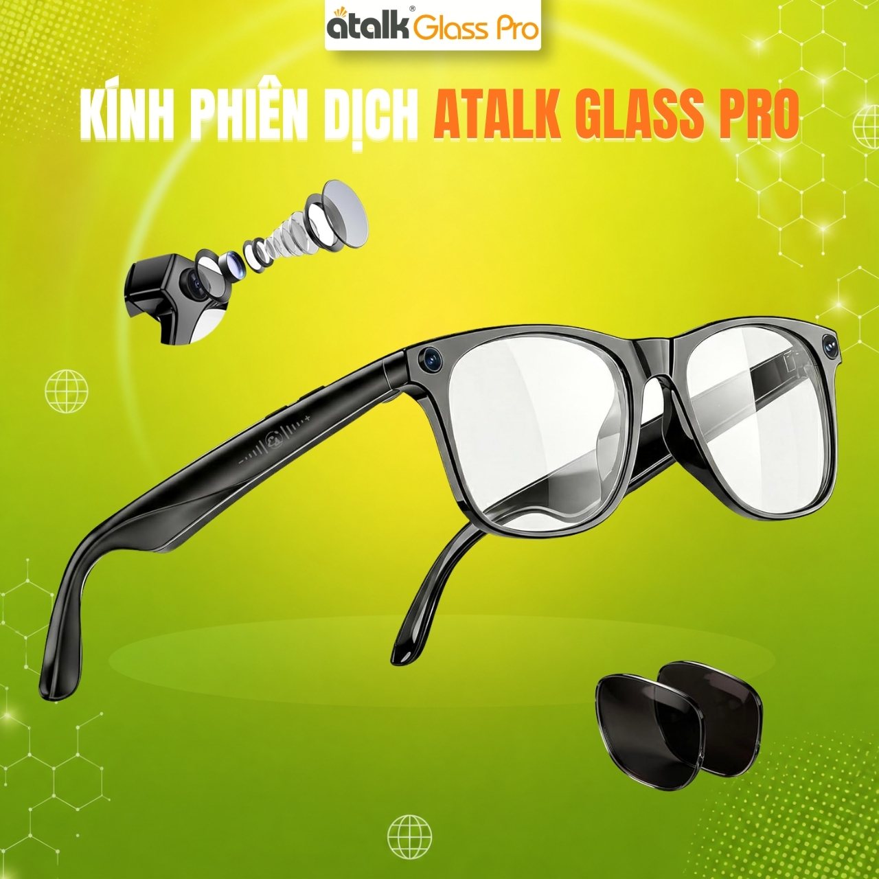 ATalk Glass Pro Kính Phiên Dịch Thông Minh