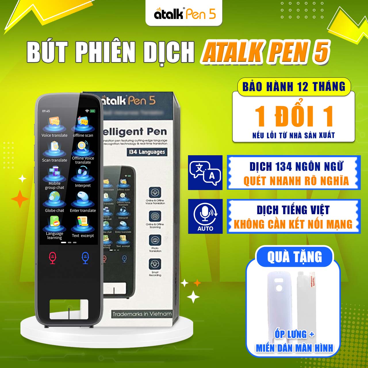 Bút Quét Dịch AI ATalk Pen 5
