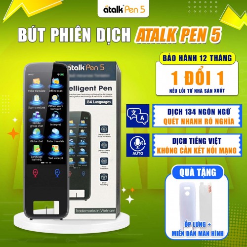 Bút Quét Dịch AI Thông Minh ATalk Pen 5 | Cho Người Việt Tự Học Ngoại Ngữ