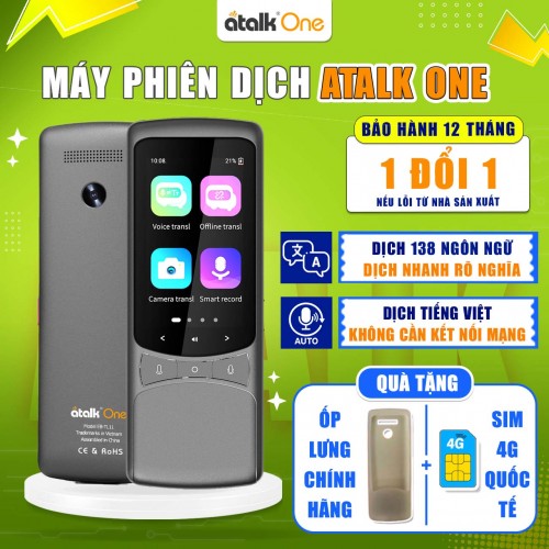 Máy Phiên Dịch ATalk One | Dịch OFFLINE Tiếng Việt Không Cần Kết Nối Mạng